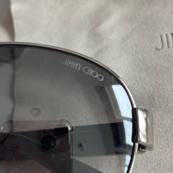 Jimmy Choo Women's Baba/S Palladium/Grey Mirror Silver - Picture 5 of 9